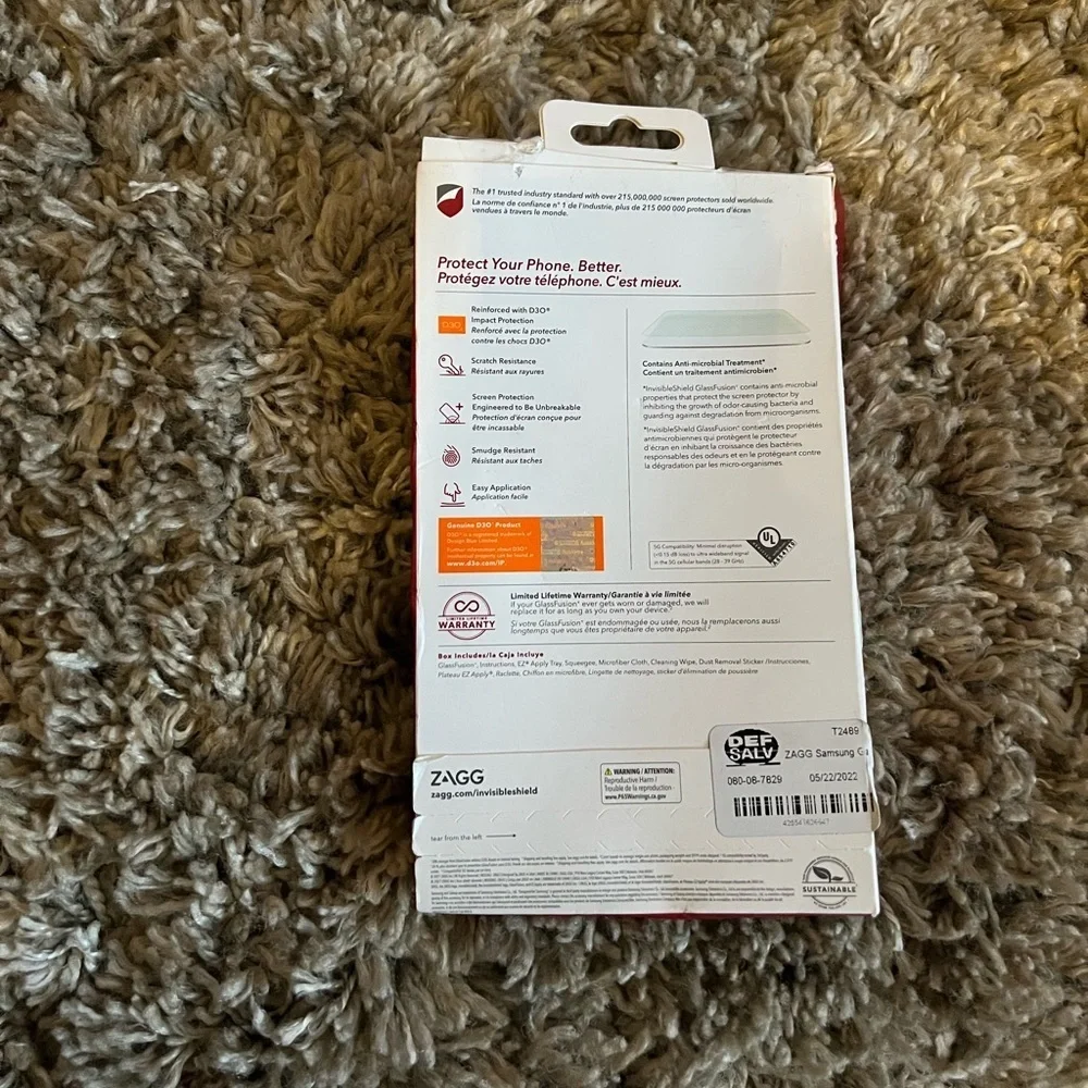 Invisible shield glass fusion Samsung Galaxy S21 + 5G Screen‎ protector